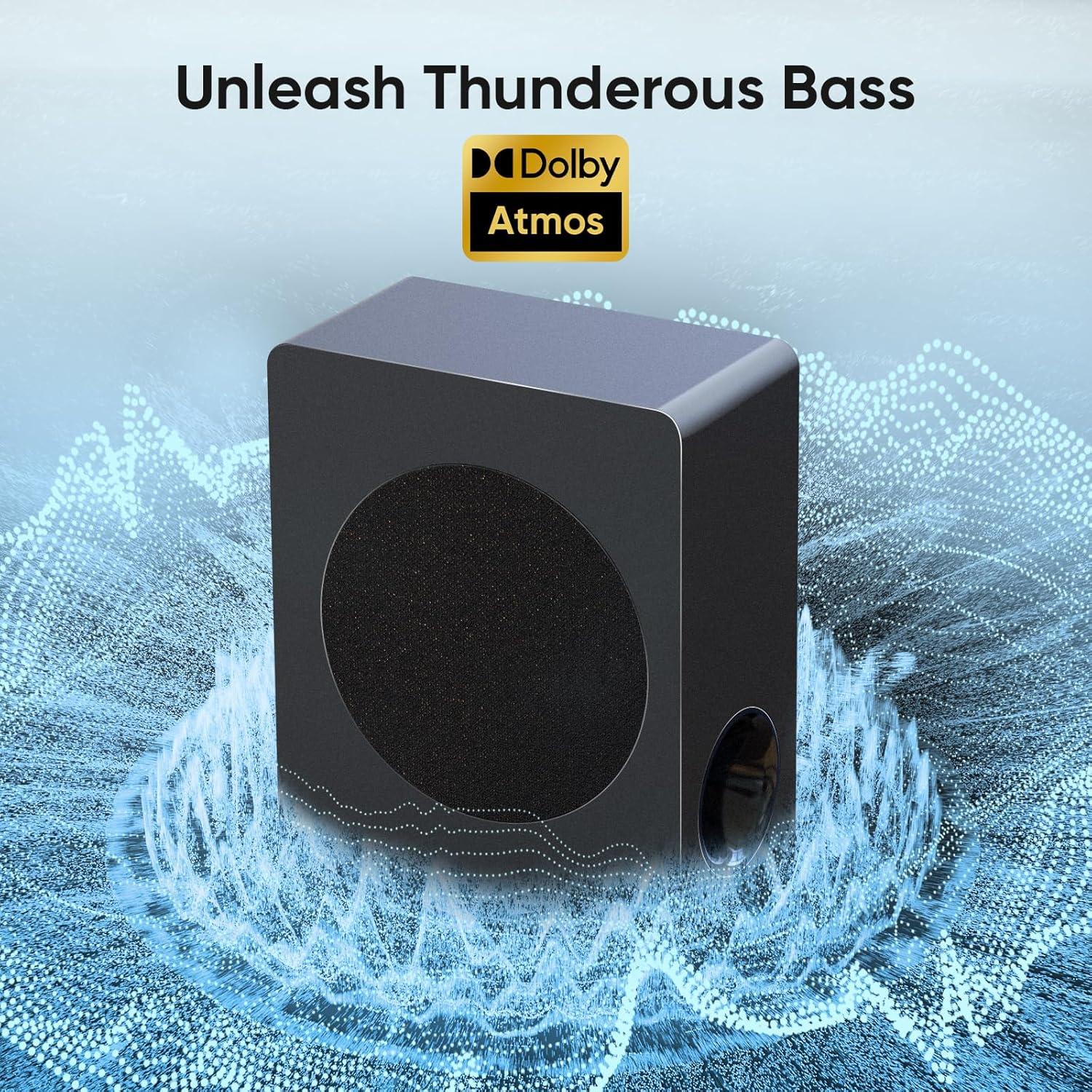 Barra de Sonido 2.1 Geoyeao HD029 con Dolby Atmos 200W