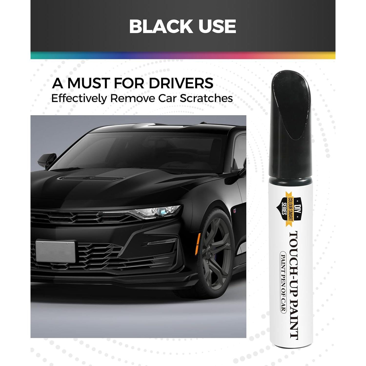 Bolígrafo de Pintura de Retocado UBOG para Coches Negro 50ml