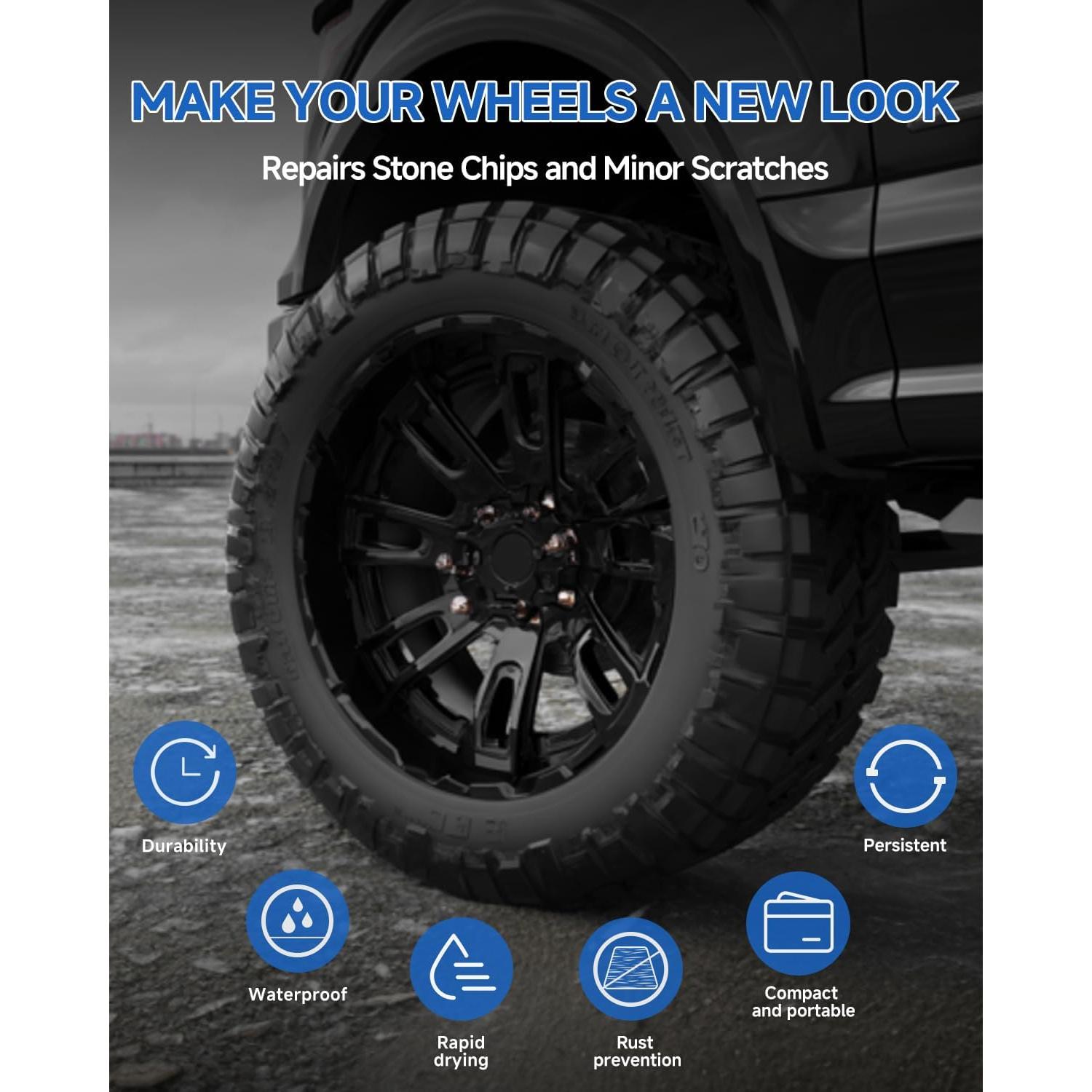 Lápiz de Pintura Reparador Negro Mate Ford 11.8ml