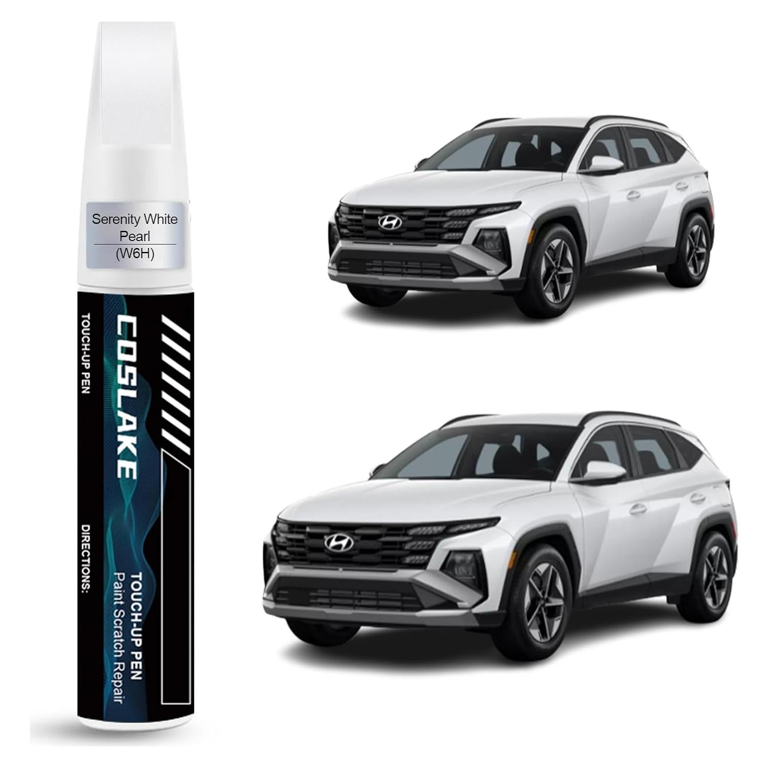 Pintura de Retoque COSLAKE 12ml Perla Blanca W6H para Hyundai
