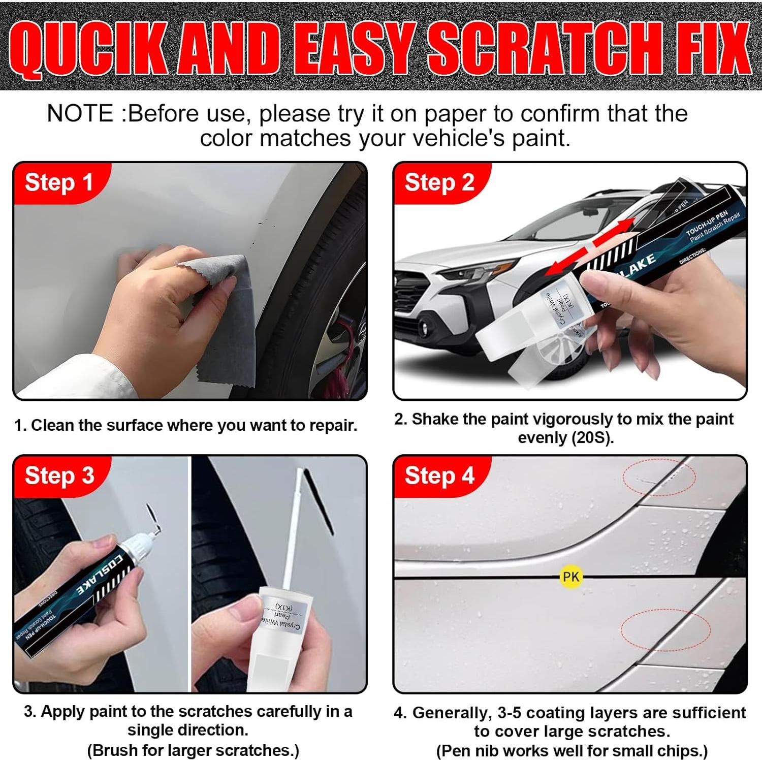 Pintura de Retoque COSLAKE 12ml Perla Blanca K1X para SUBARU