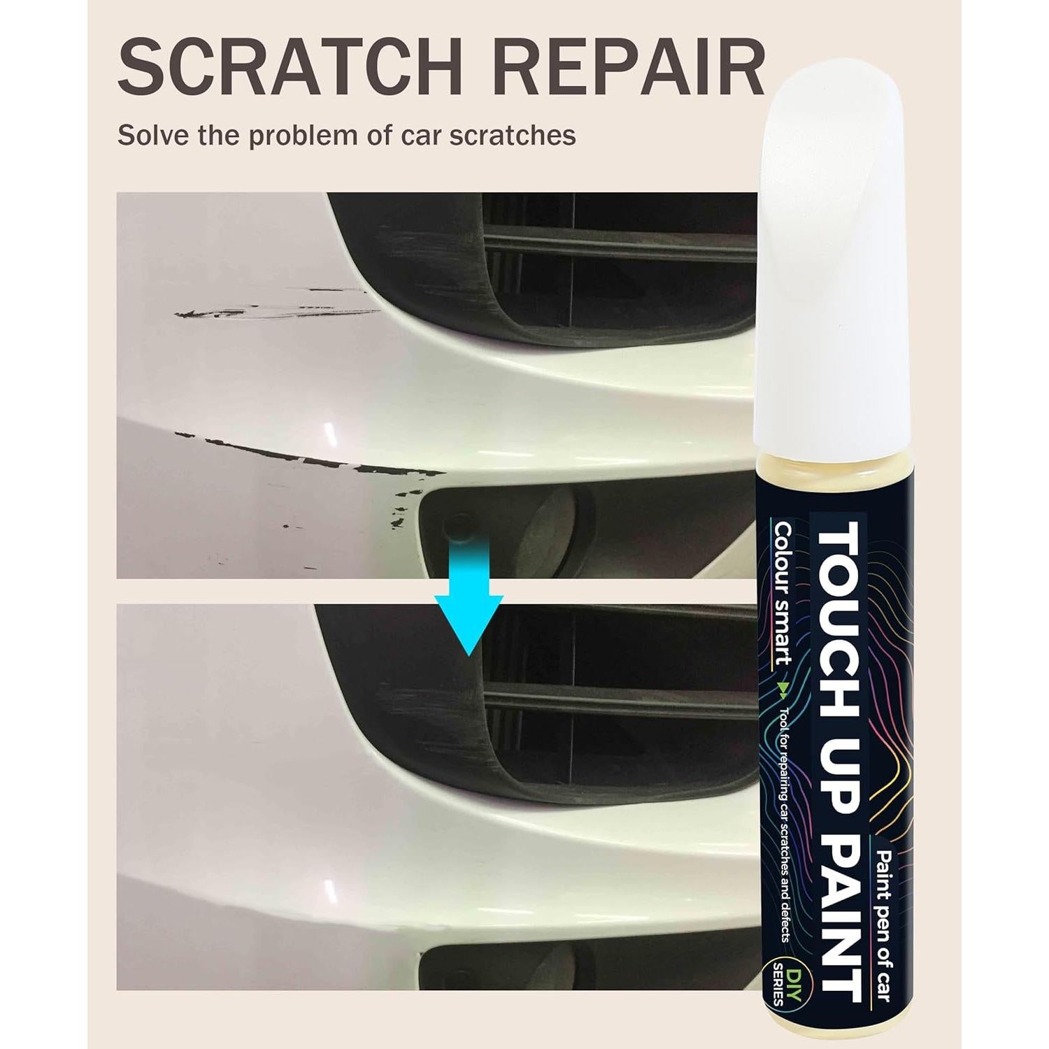 Bolígrafo de Pintura de Retoque bylikeho 12ml Blanco Perla