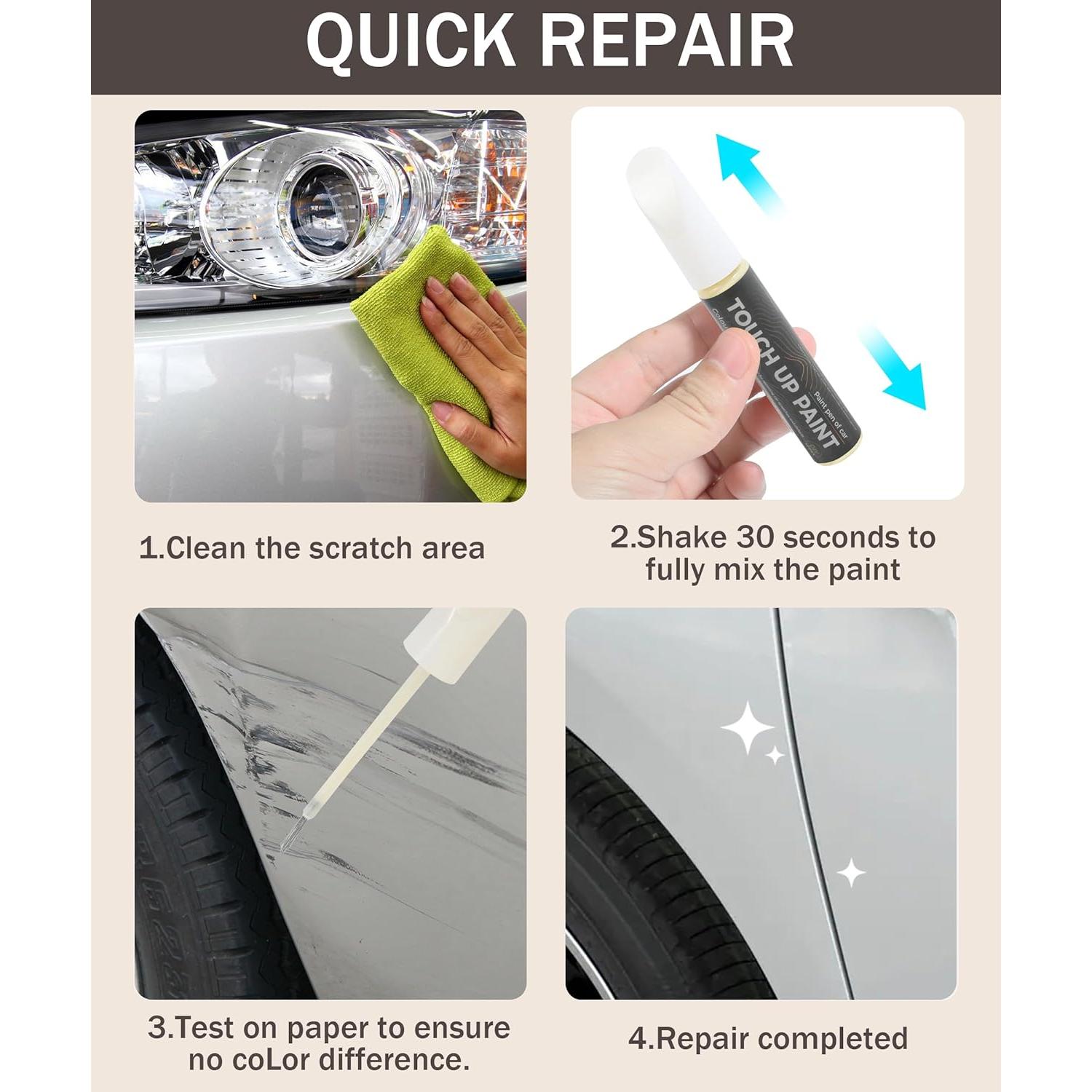 Bolígrafo de Pintura de Retoque bylikeho 12ml Blanco Perla