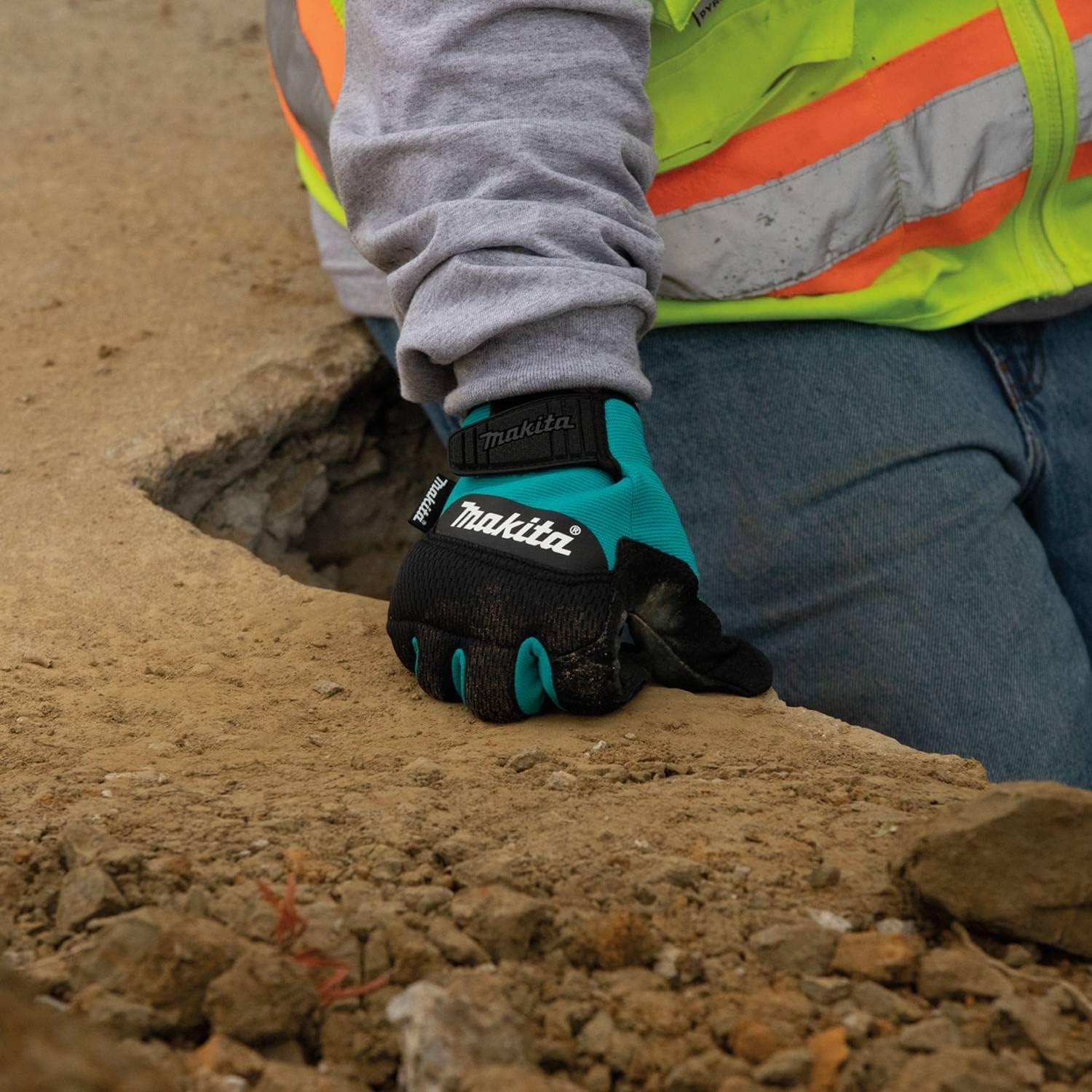 Guantes de Cuero Originales Makita T-04226 Grande Duraderos