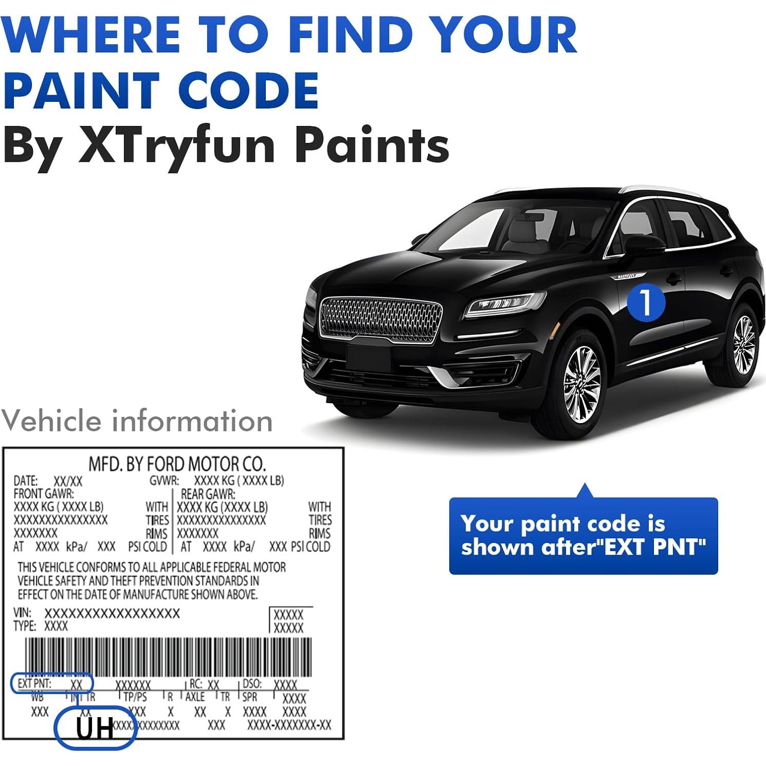 Pintura de Retoque XTryfun C8 Vuelo Azul para Lincoln 29.57 ml