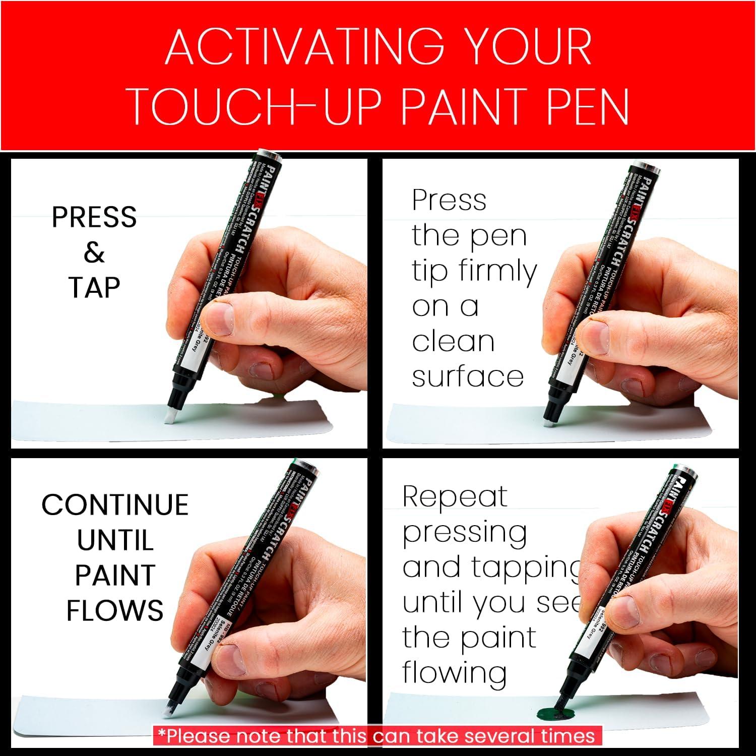 Lápiz de pintura para retoques automotrices Wheel Scratch Fix Gris 10ml