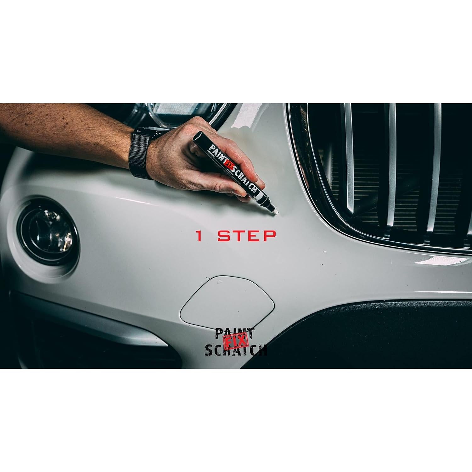 Lápiz de pintura para retoques automotrices Wheel Scratch Fix Gris 10ml