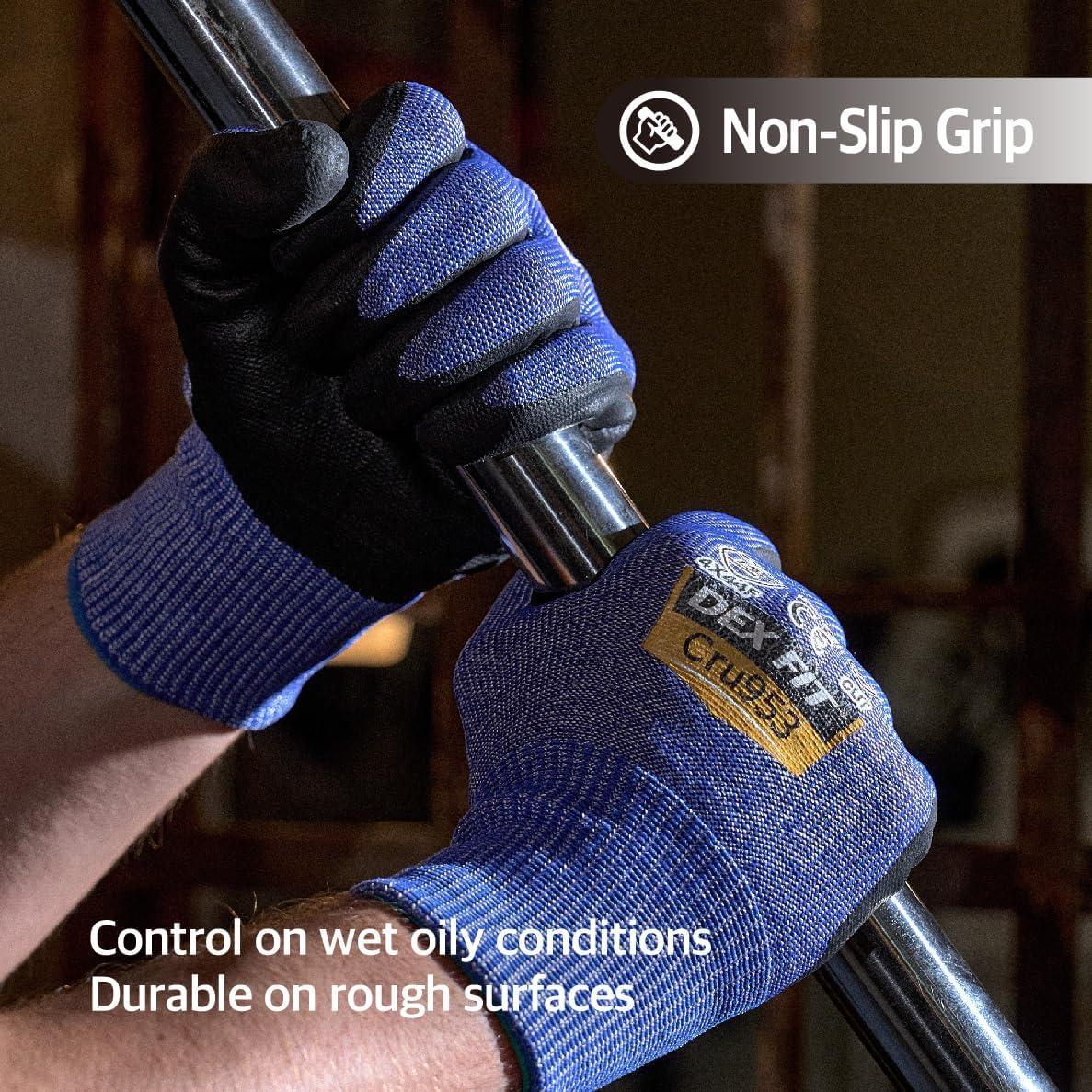 Guantes Resistentes a Corte DEX FIT Cru953H Nivel A9 Azul