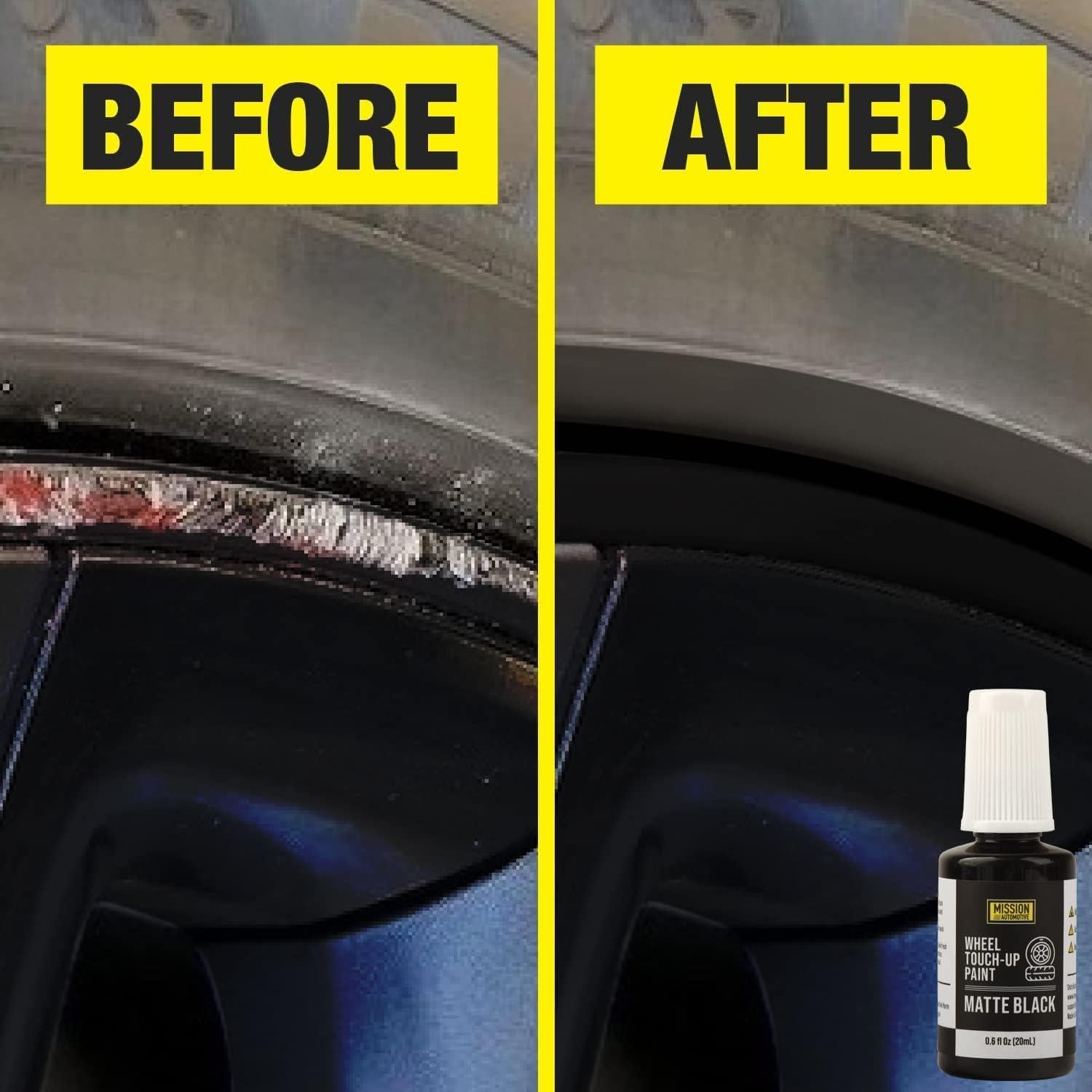 Pintura Negra Mate para Llantas Tesla - 20ml Esmalte Duradero
