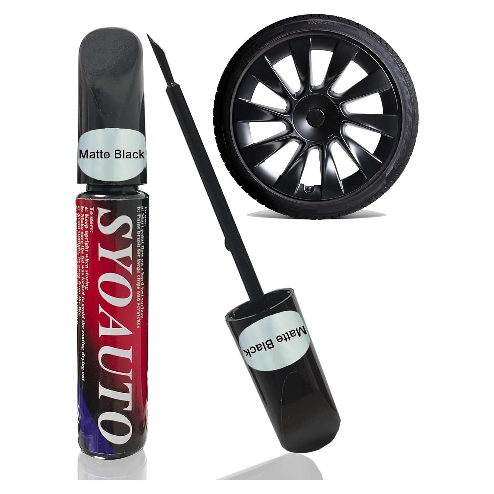 Pintura de Retoque SYOAUTO para Llantas Negras Mate Tesla Model Y