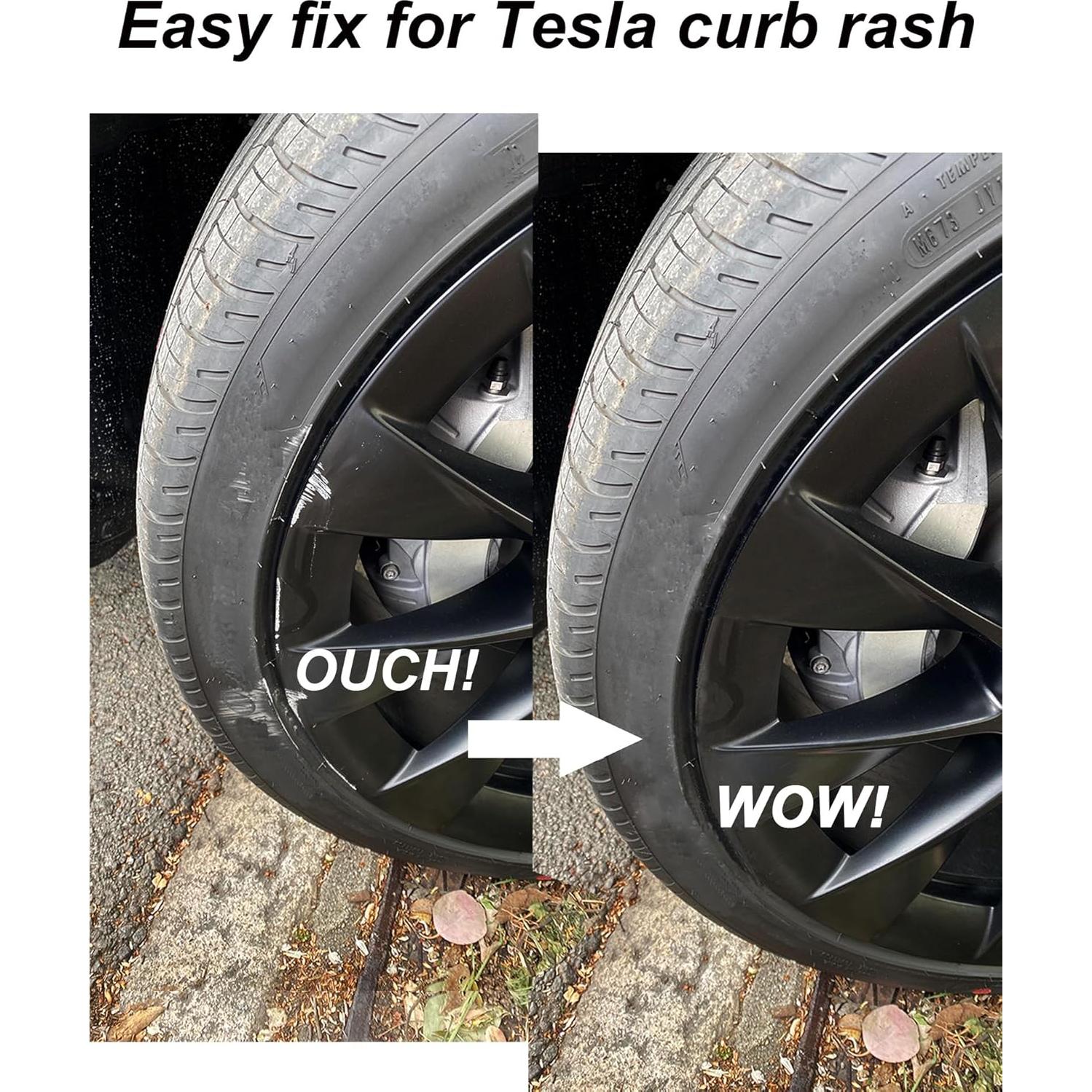 Pintura de Retoque SYOAUTO para Llantas Negras Mate Tesla Model Y