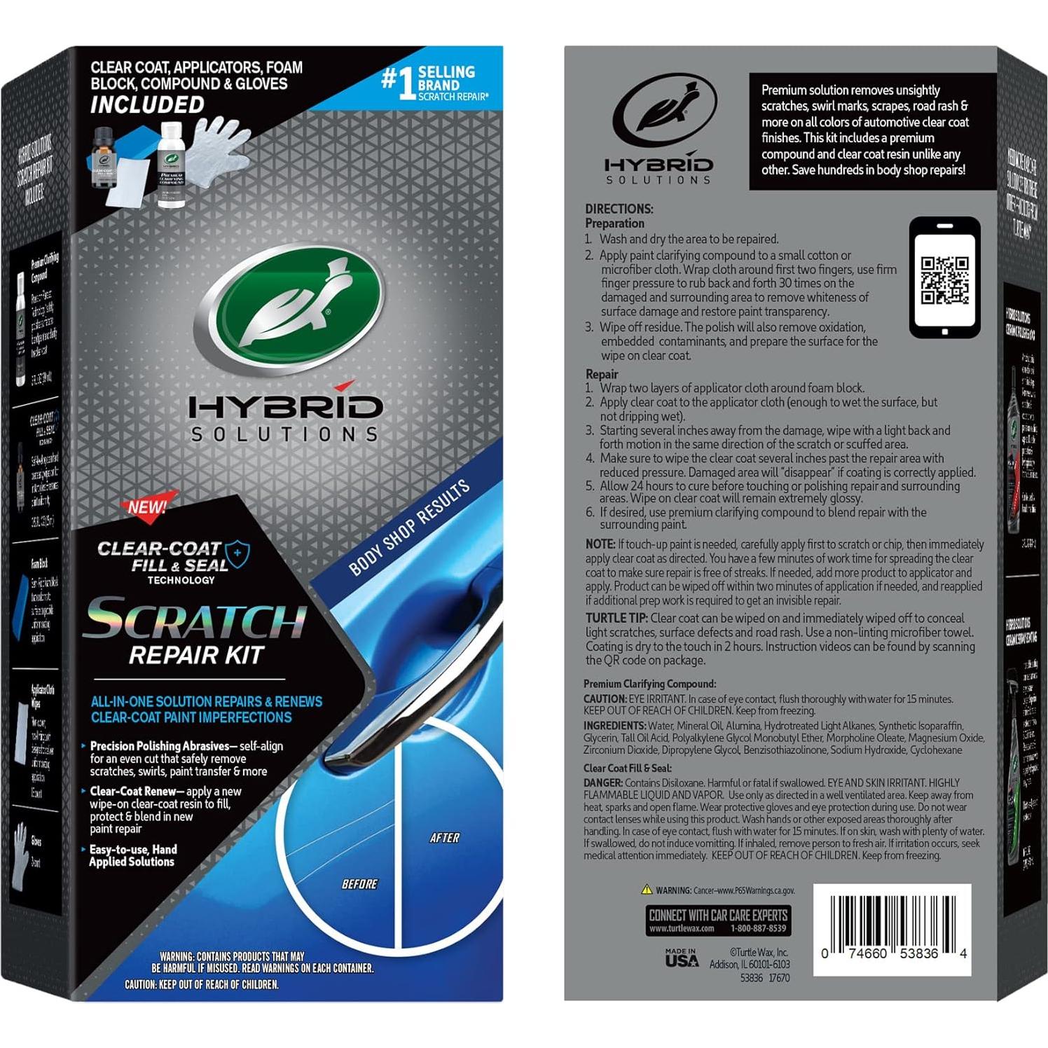 Kit de Reparación de Rayones Turtle Wax 53836 - 161g