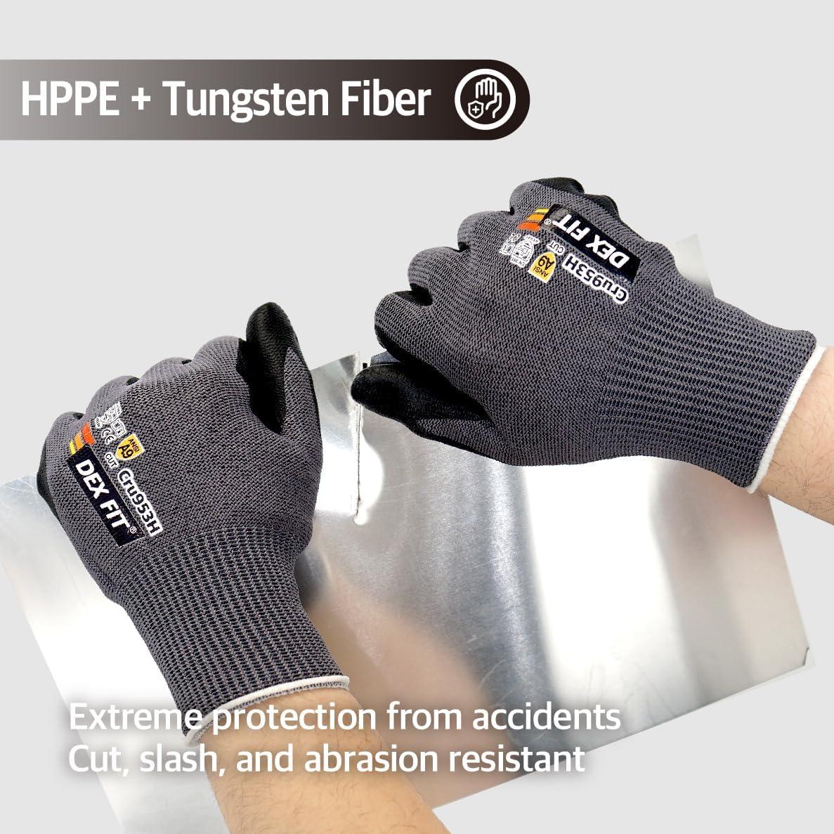 Guantes Resistentes a Corte DEX FIT Cru953H Nivel A9 - Ajuste 3D