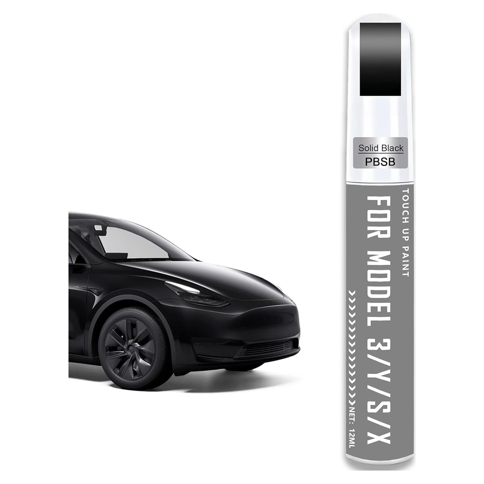 Pintura de Retoque VINBYEE para Tesla Model 3 Y X S - Negro Sólido 12ml