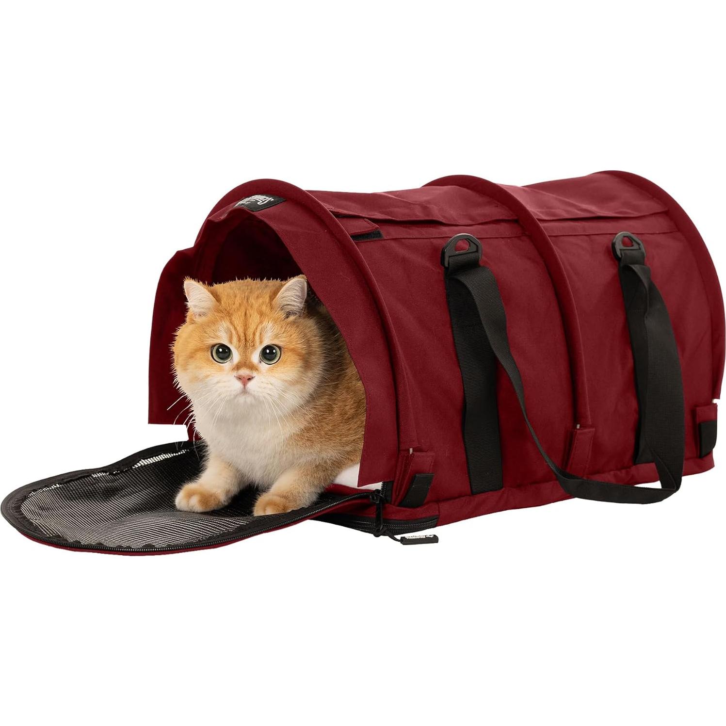 Transportadora SturdiBag Pro 2.0 para Mascotas Grande Burdeos