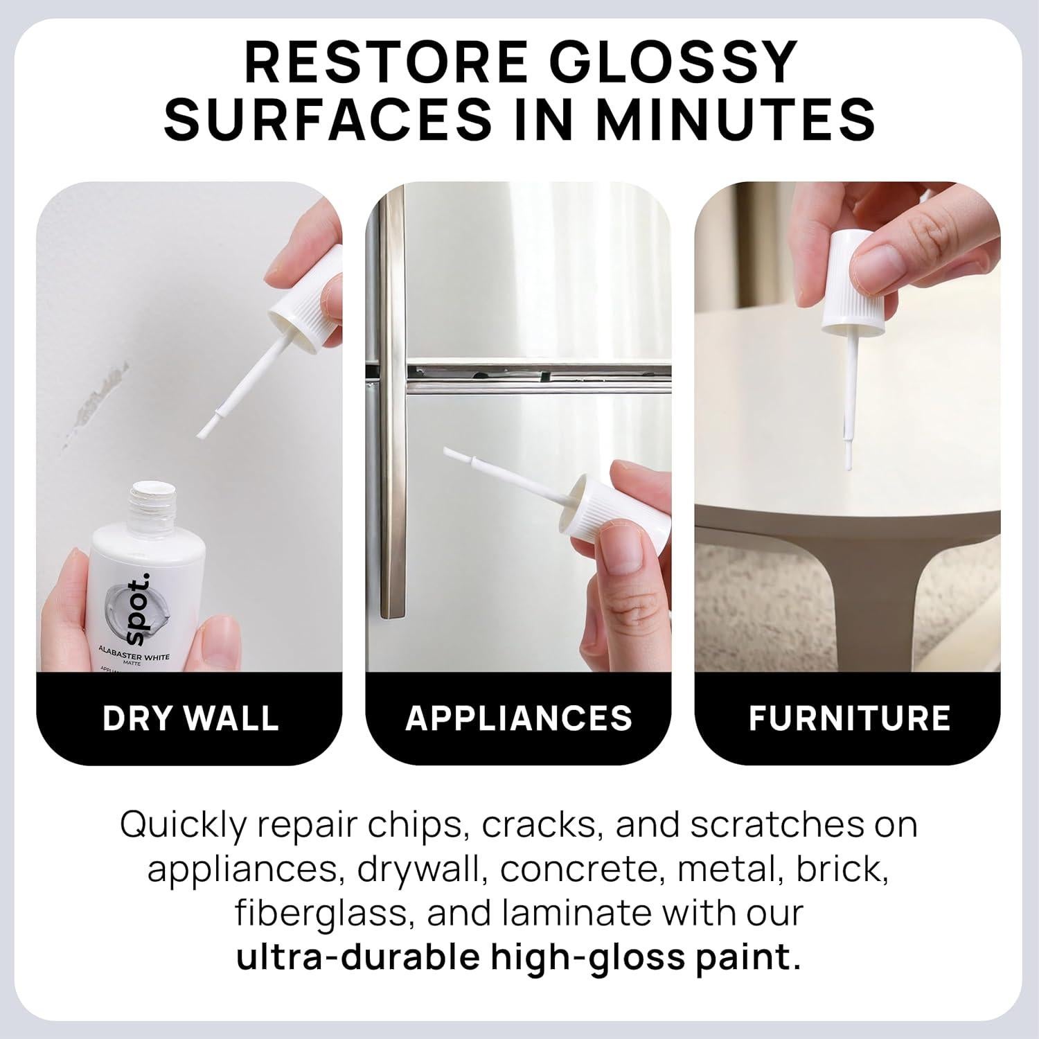 Kit de Pintura de Retoque Punto. 29.57 ml Blanco Brillante