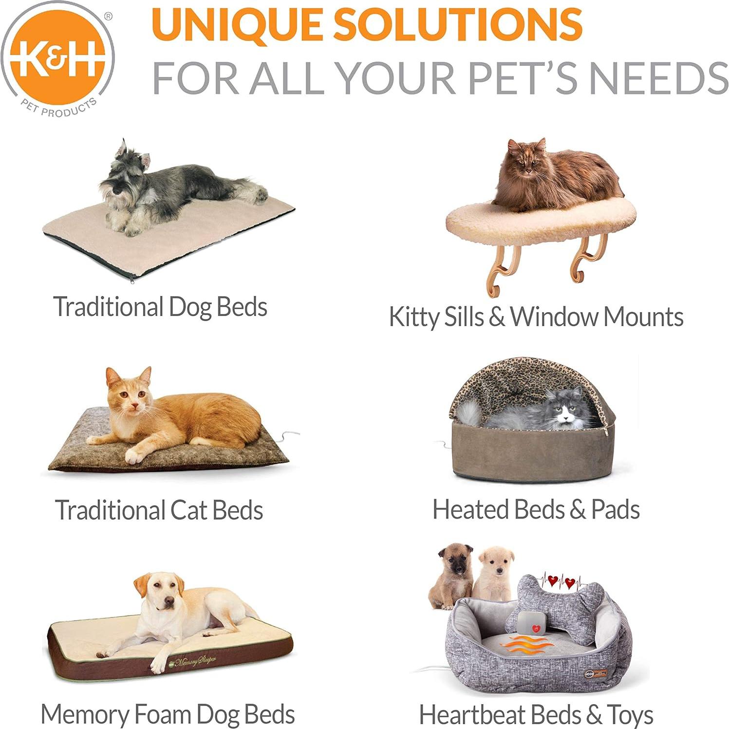 Asiento de Coche para Perros K&H Grande 74.9x55.9x64.8cm