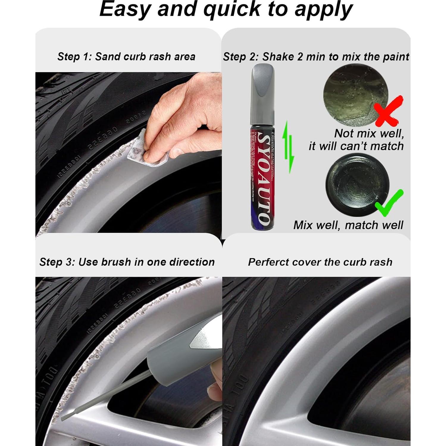 Pintura de Retoque para Llantas SYOAUTO Gunpowder 11.83ml Tesla