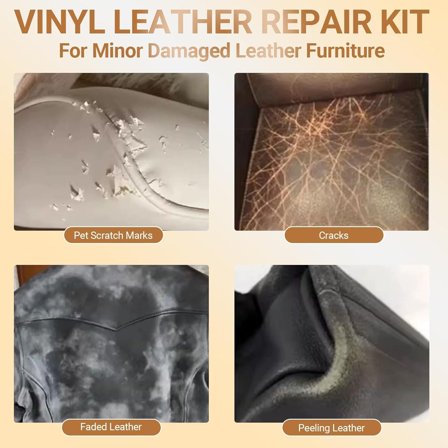 Kit de Reparación de Cuero SEISSO 12 Colores 20ml para Muebles