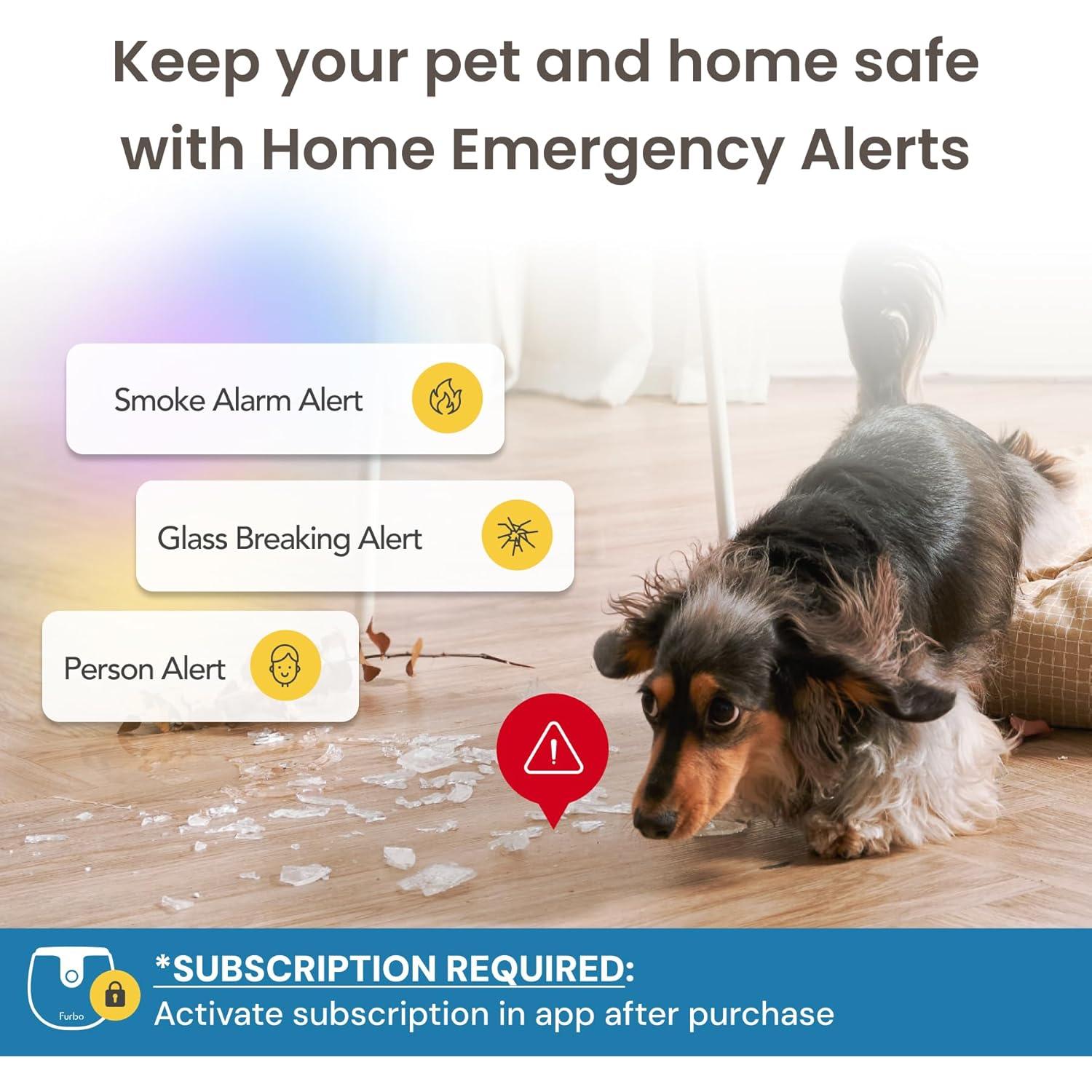 Cámara para Mascotas Furbo Mini 1080p con Alertas IA