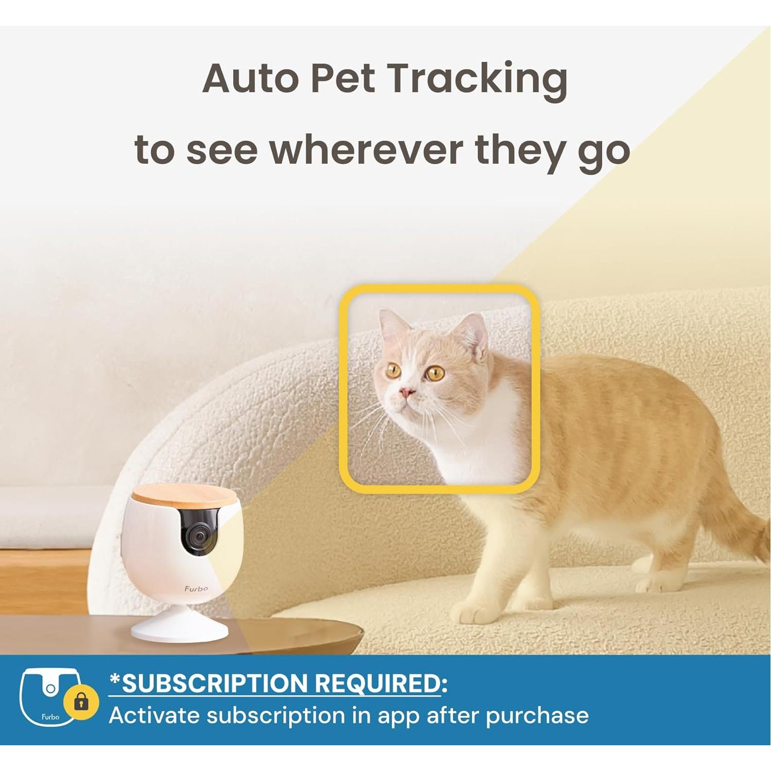 Cámara para Mascotas Furbo Mini 1080p con Alertas IA