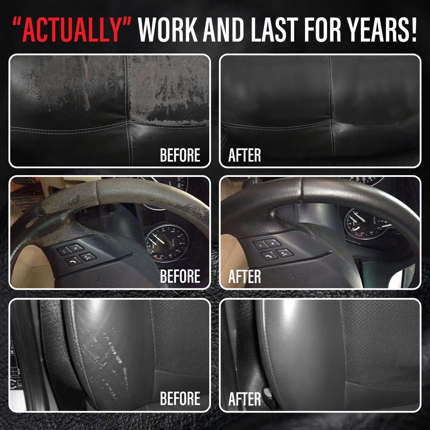 Kit de Reparación de Cuero MCTRHG para Coche - Negro, 15.29x8.30cm