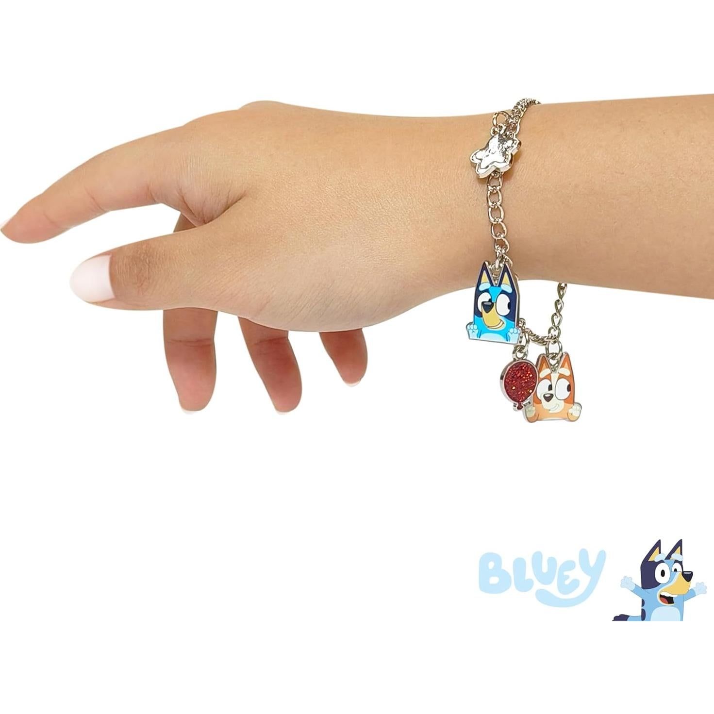 Pulsera con Charms LUV HER Bluey y Bingo - Niñas 3+