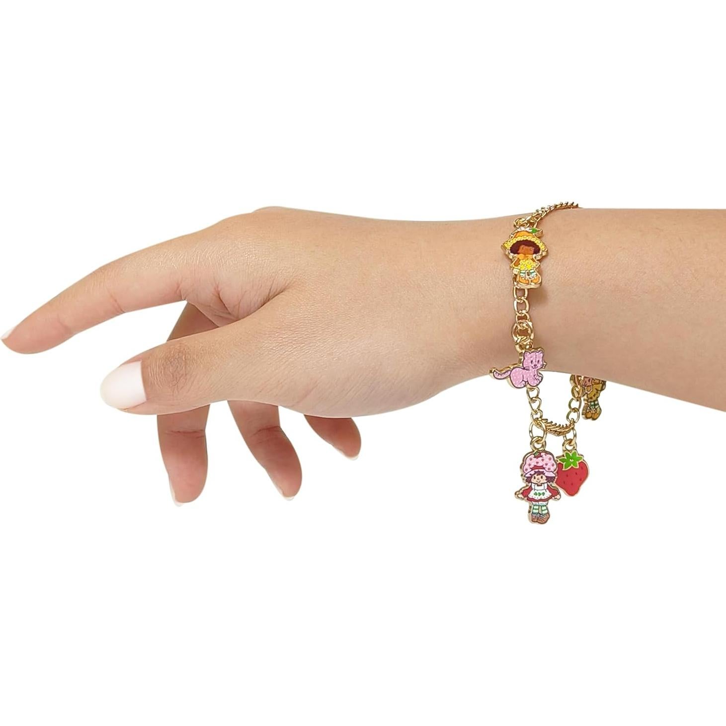 Pulsera LUV HER Pastel de Fresa con Charms - 17,78 cm