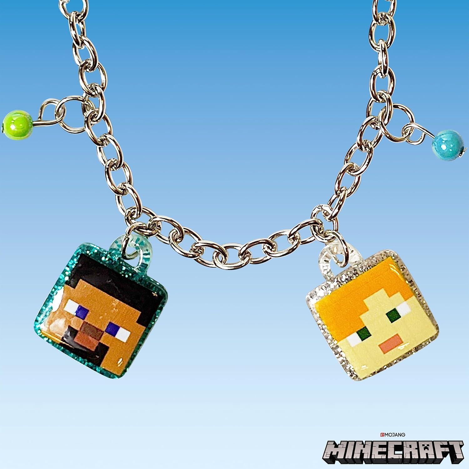 Pulsera LUV HER Minecraft con Charms - Niñas 3+