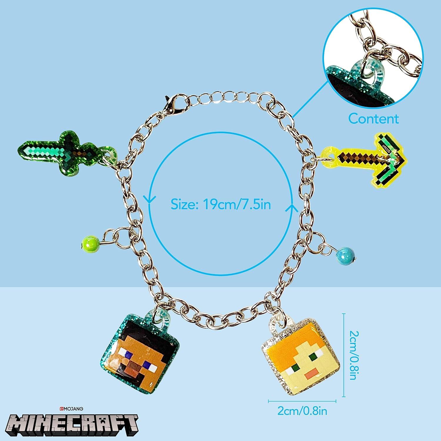 Pulsera LUV HER Minecraft con Charms - Niñas 3+