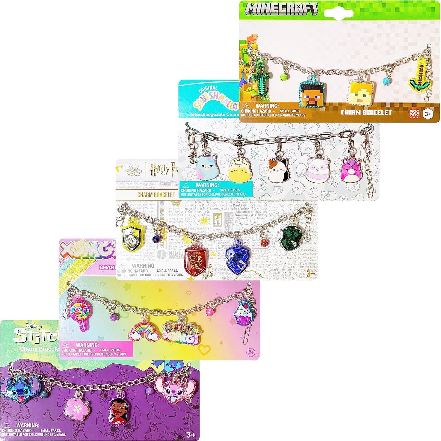 Pulsera LUV HER Minecraft con Charms - Niñas 3+