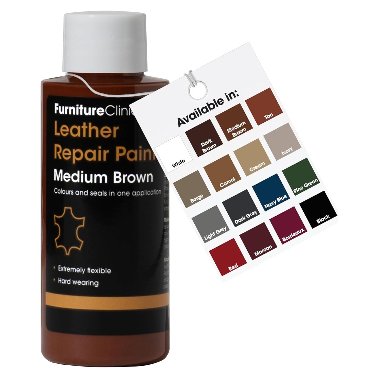Pintura para Reparación de Cuero Furniture Clinic 50ml Marrón Medio