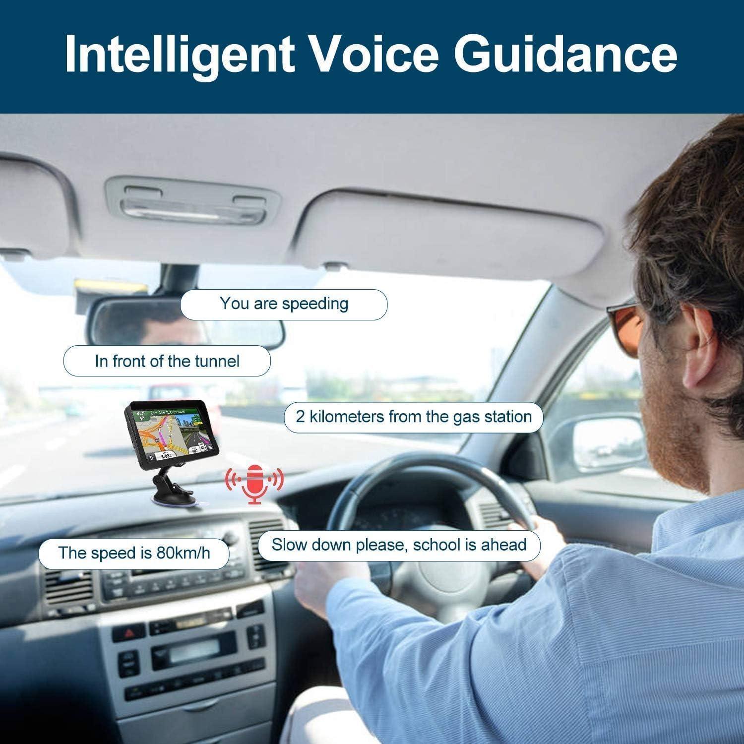 GPS para Coche NAVRUF 9 Pulgadas Mapa 2025 Actualizado