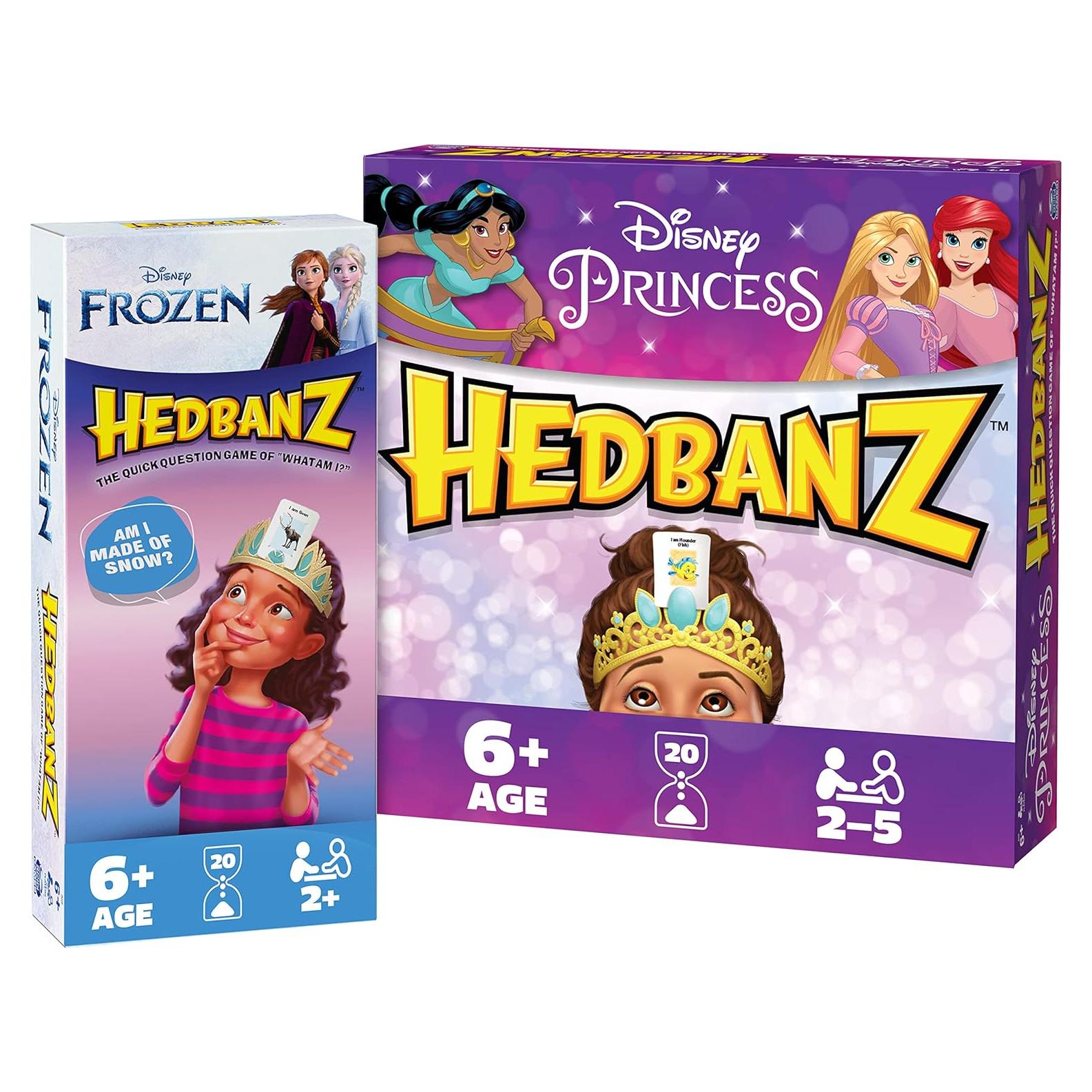 Juego Hedbanz Disney Princesa + Frozen + 2 diademas