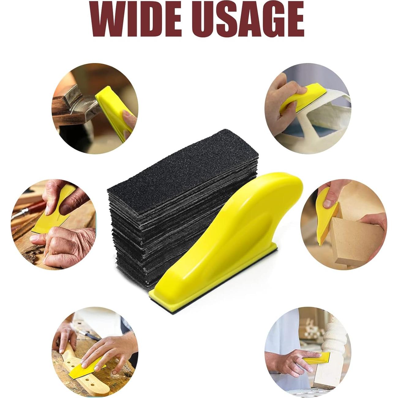 Kit de Lijadora Micro Tongbay 3.5x1" + 100 Hojas de Lija