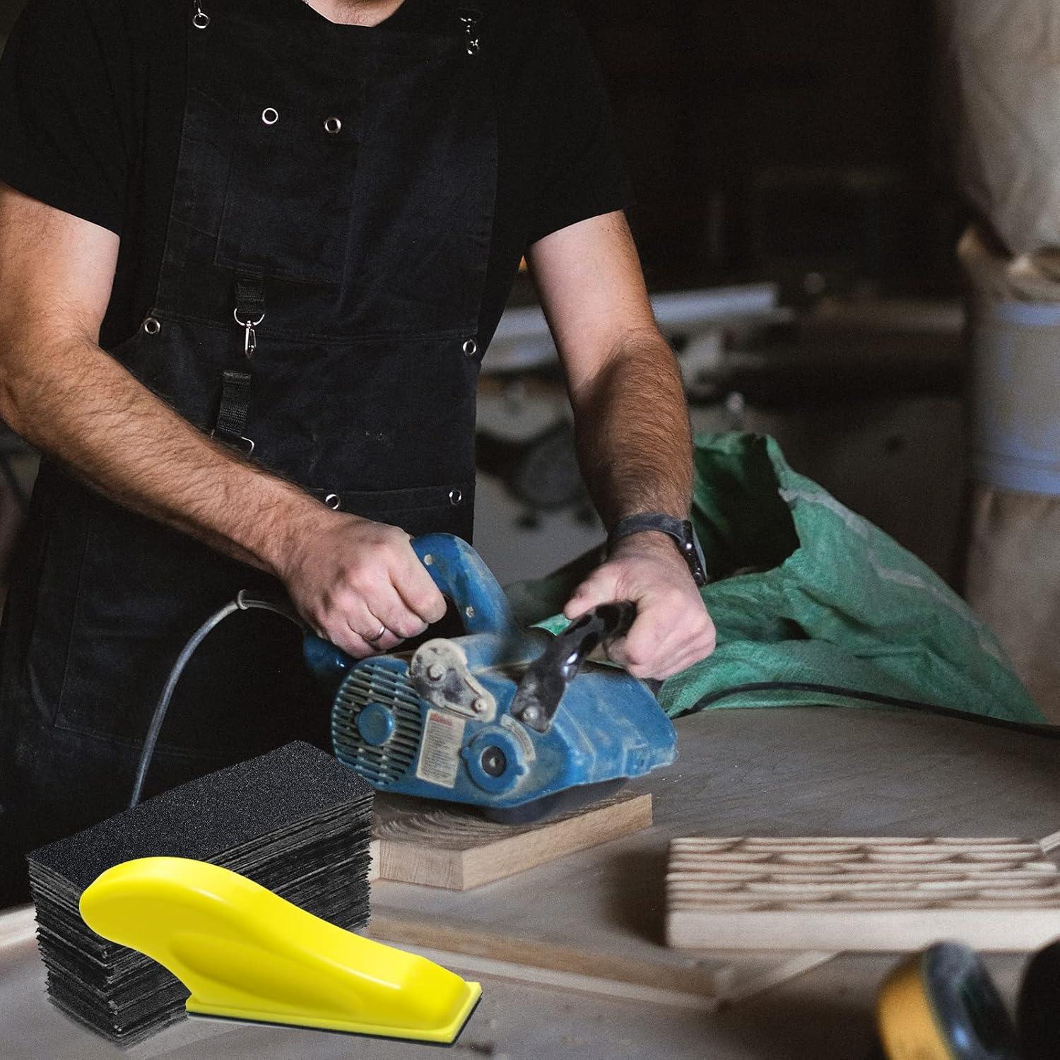 Kit de Lijadora Micro Tongbay 3.5x1" + 100 Hojas de Lija