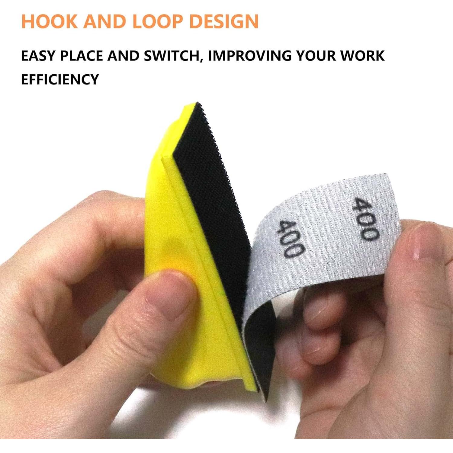 Micro Lijadora Detalle WHLLING con 70PCS Papel de Lija Grano 400-3000