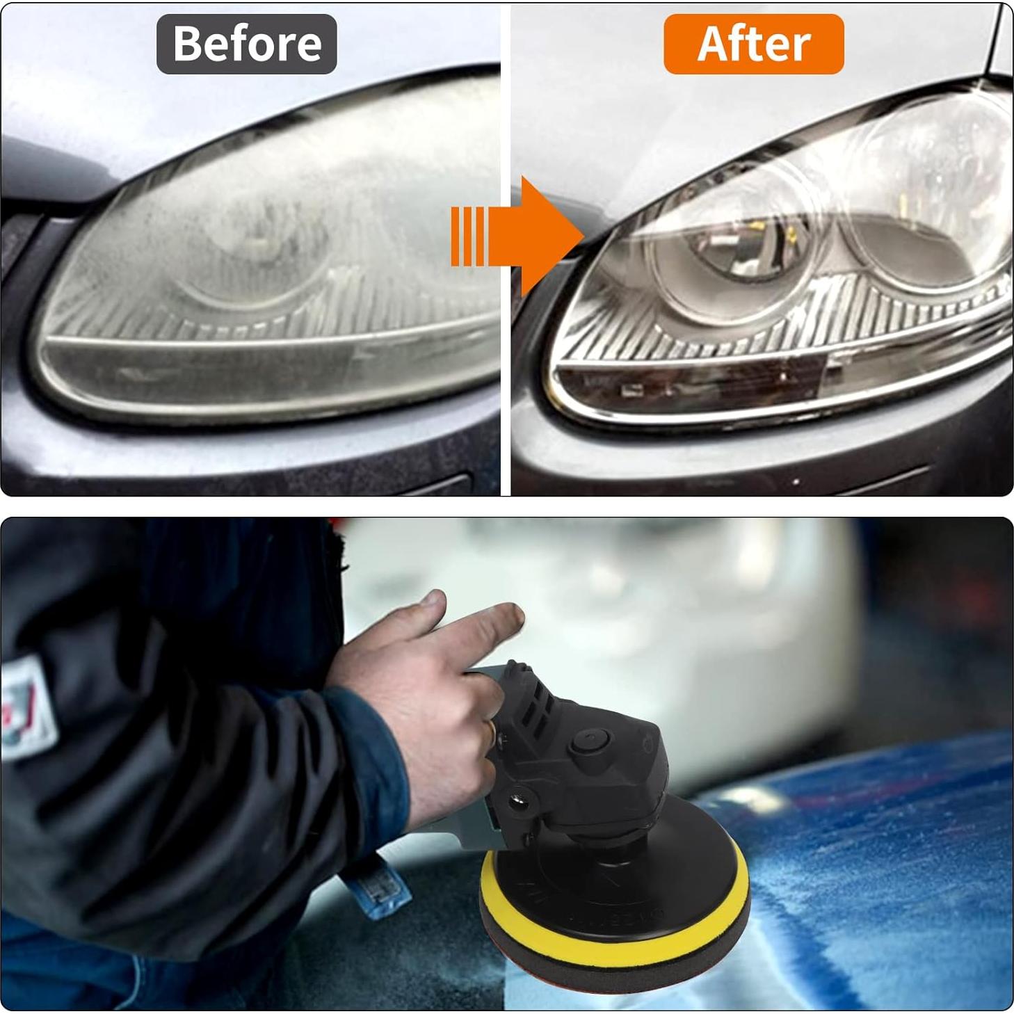 Kit de Lijado Húmedo Seco 45PCS Pomsare 5 Pulgadas 400-10000 Granos