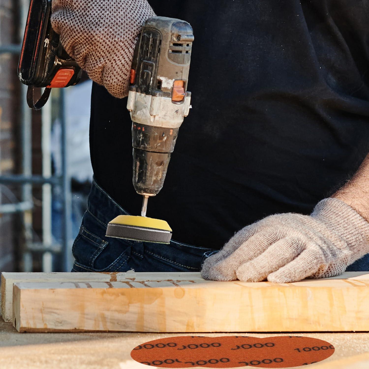 130 Discos de Lija 3 Pulgadas Daplomo Grano 60-10000 Húmedo Seco