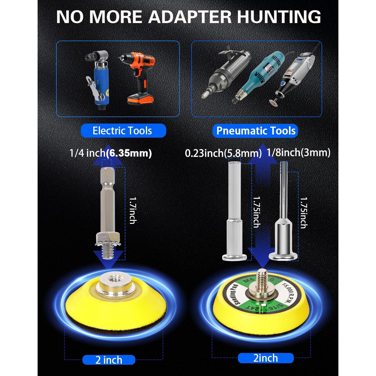 Kit de Discos de Lijado 2" Pomsare 193 Piezas para Restauración