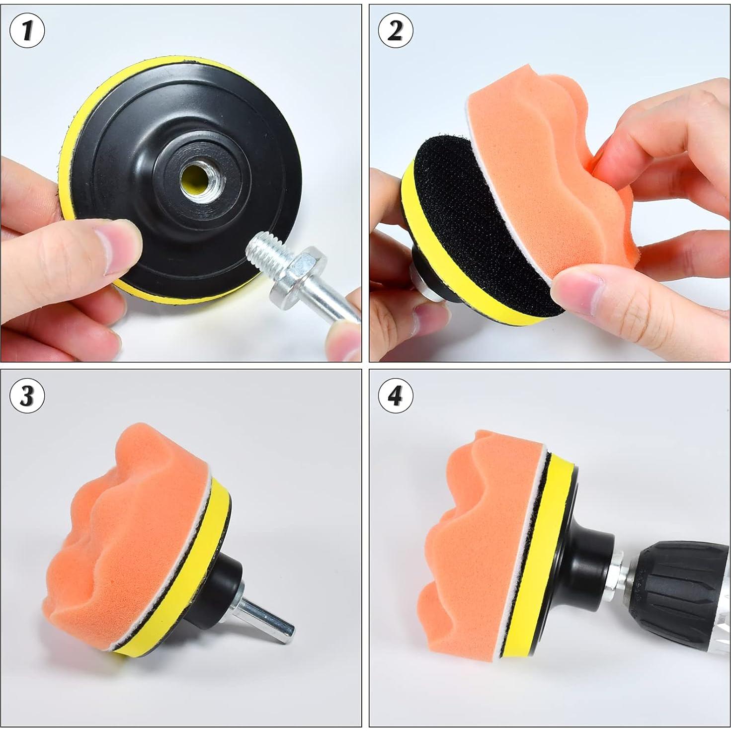 Kit de Pulido y Abrillantado 27 Piezas Tuhoomall 3"