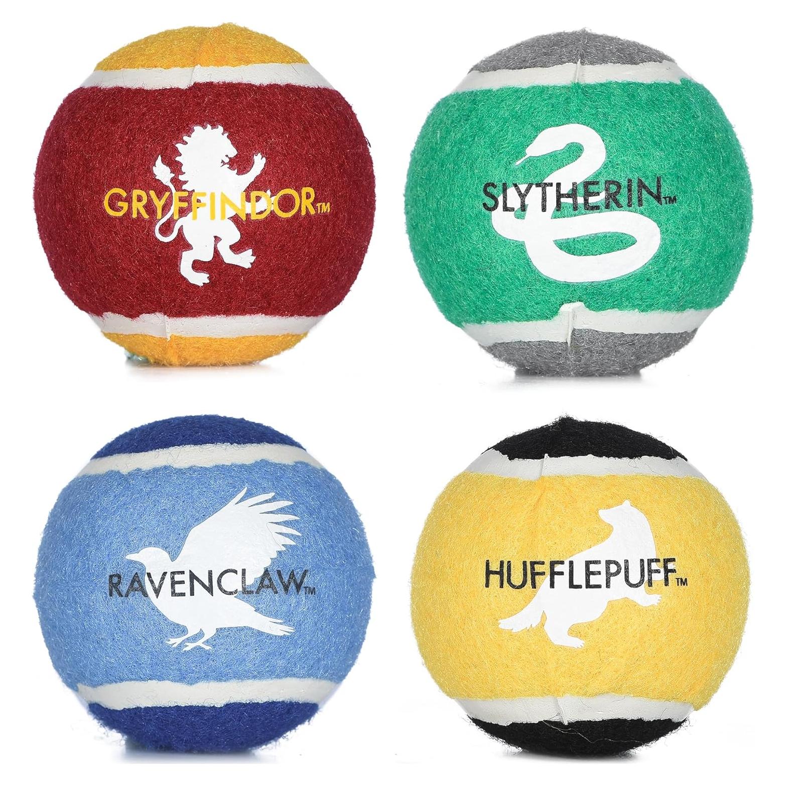 Pelotas de Tenis para Perros Harry Potter 4PK Hogwarts 6.35cm