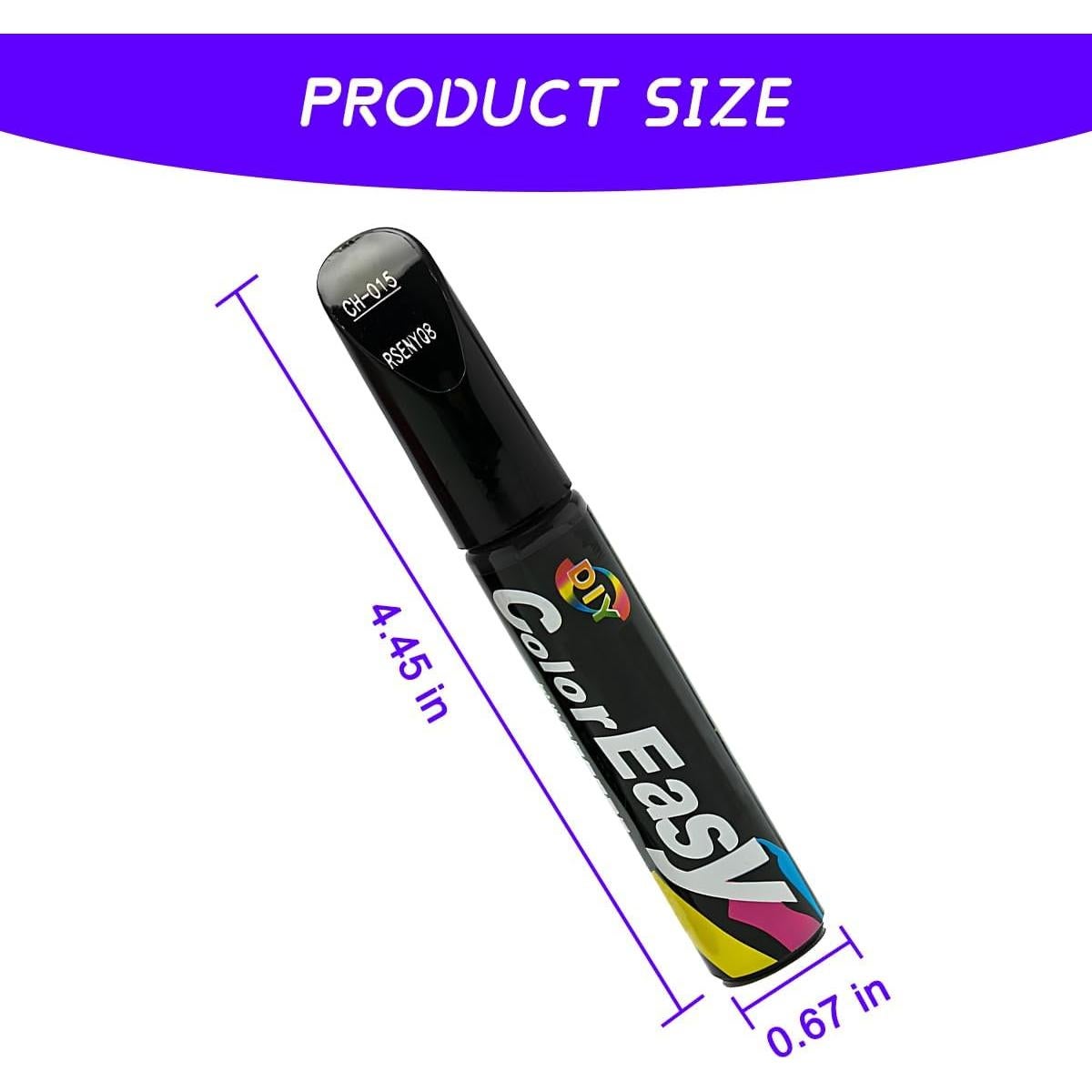 Bolígrafo de Relleno de Pintura KHGUZ para Arañazos - Negro