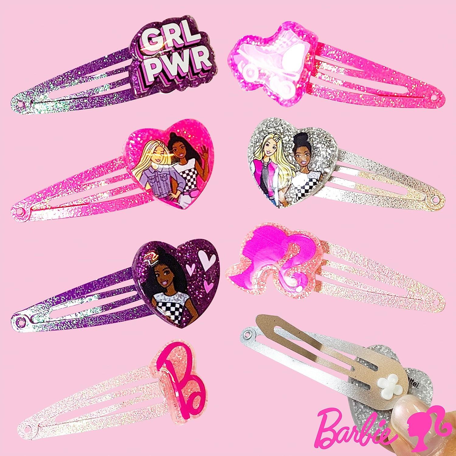 Clips de Cabello LUV HER Barbie Niñas 8 Piezas Multicolor