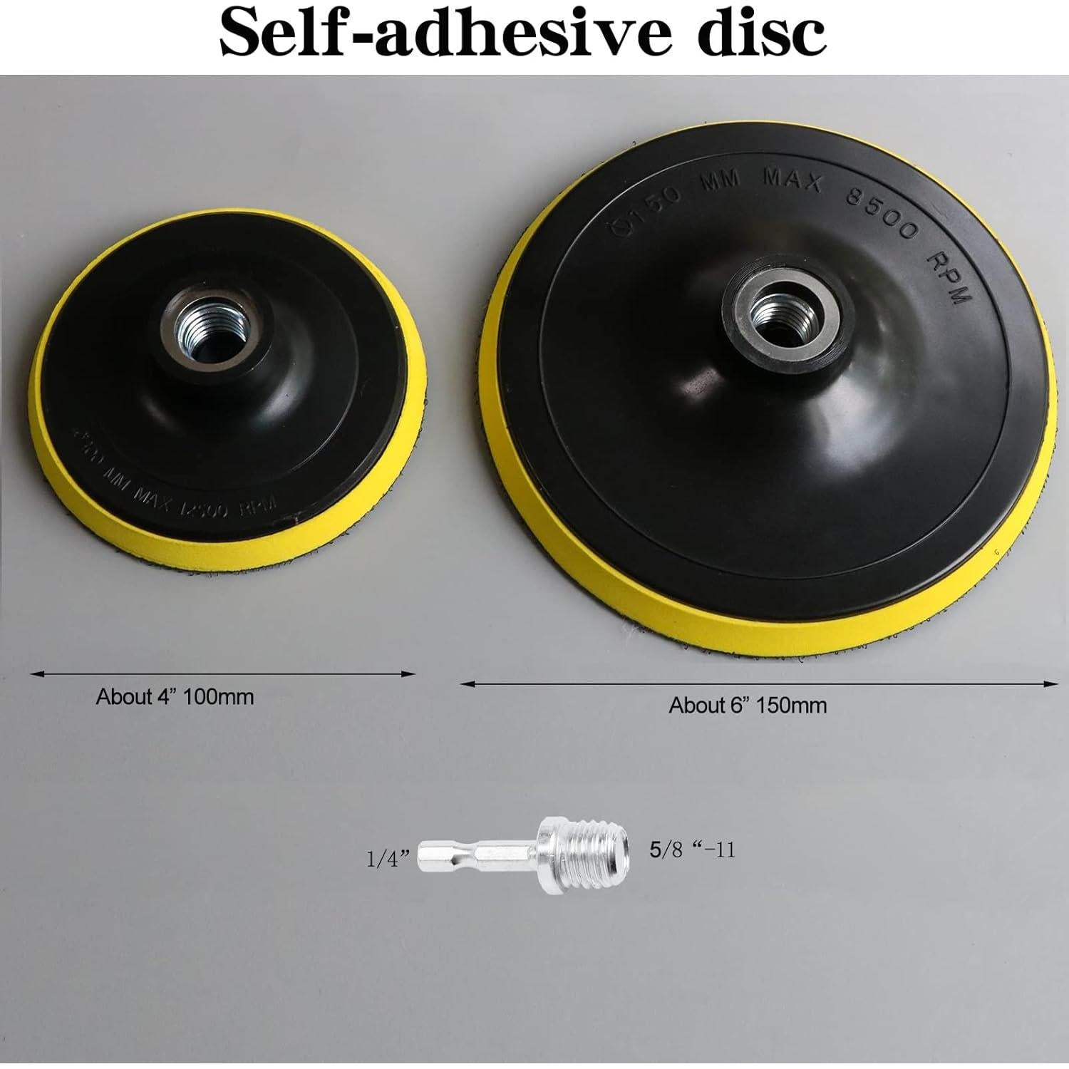 Kit de Almohadillas de Pulido de Lana Hiqalty 9PCS 10cm y 15cm