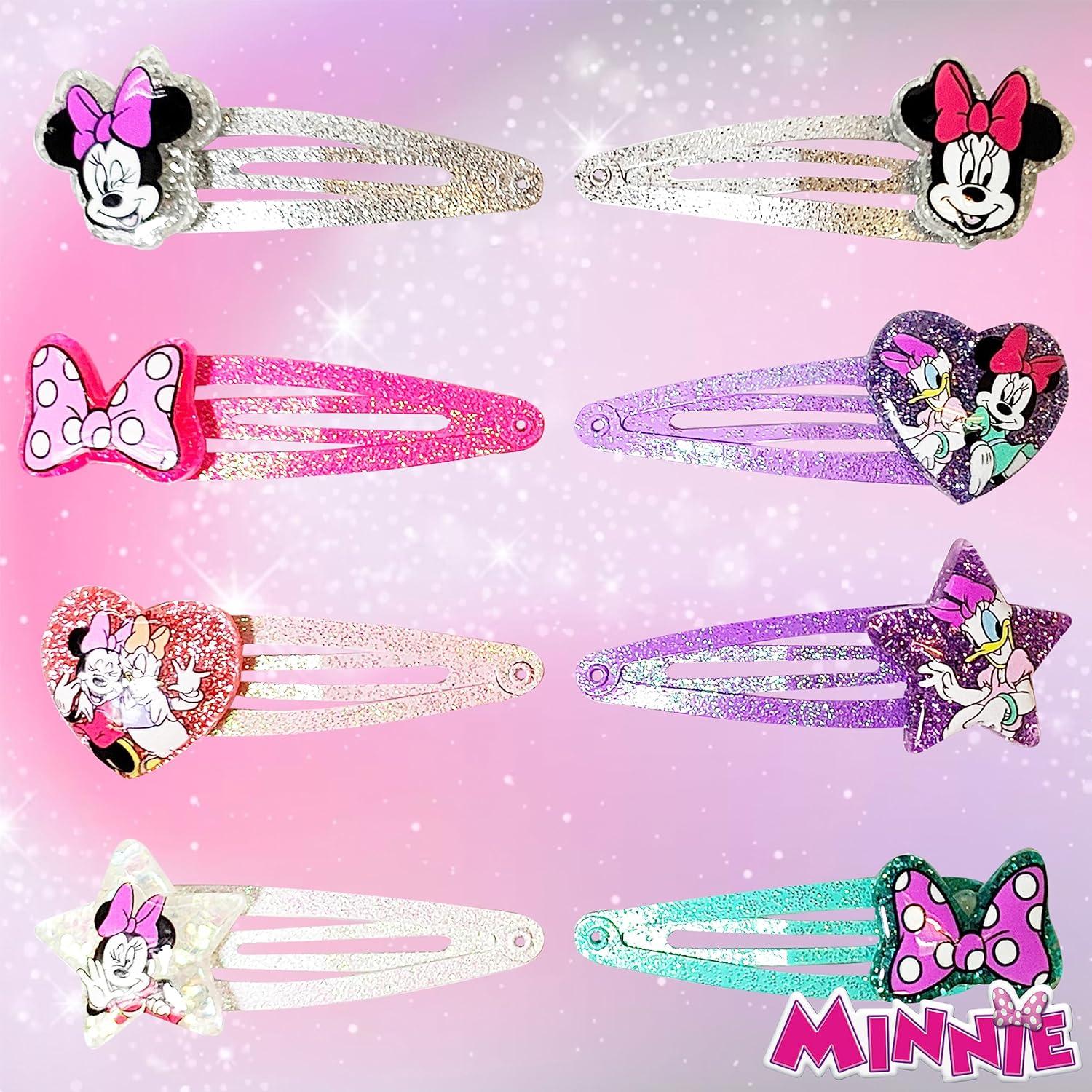 Clips de Cabello Disney Minnie Luv Her 8 Piezas Multicolor