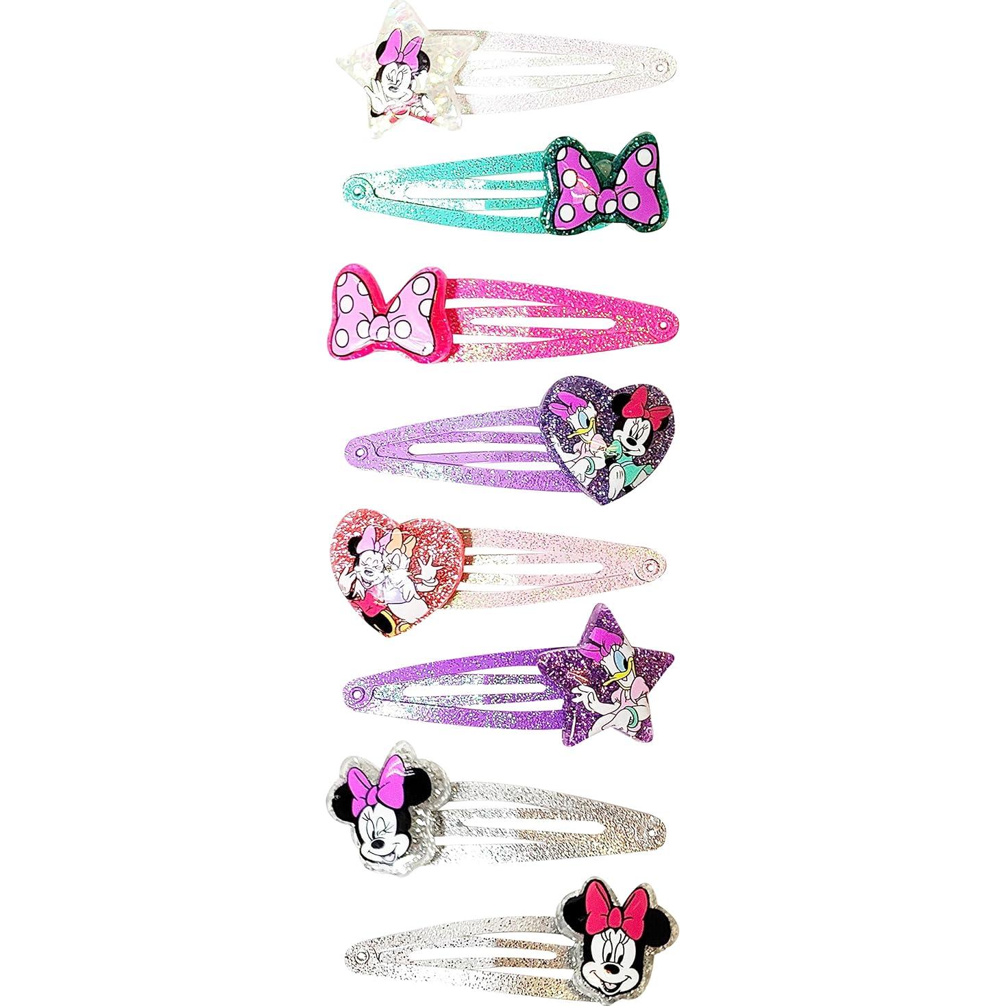 Clips de Cabello Disney Minnie Luv Her 8 Piezas Multicolor