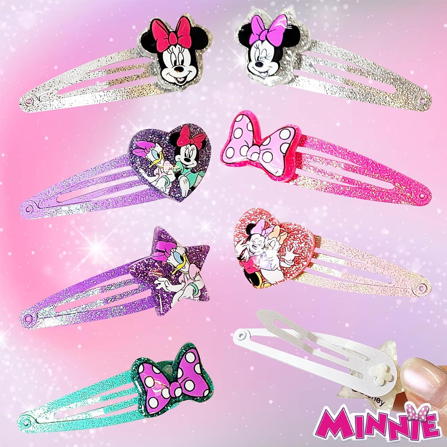 Clips de Cabello Disney Minnie Luv Her 8 Piezas Multicolor