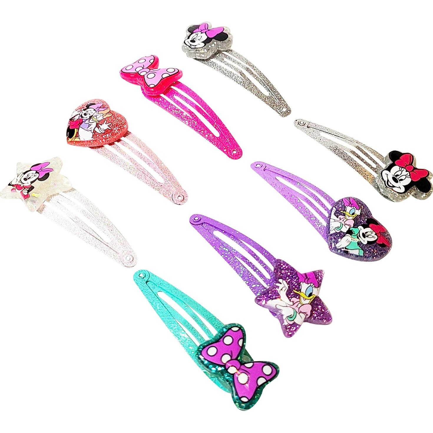 Clips de Cabello Disney Minnie Luv Her 8 Piezas Multicolor