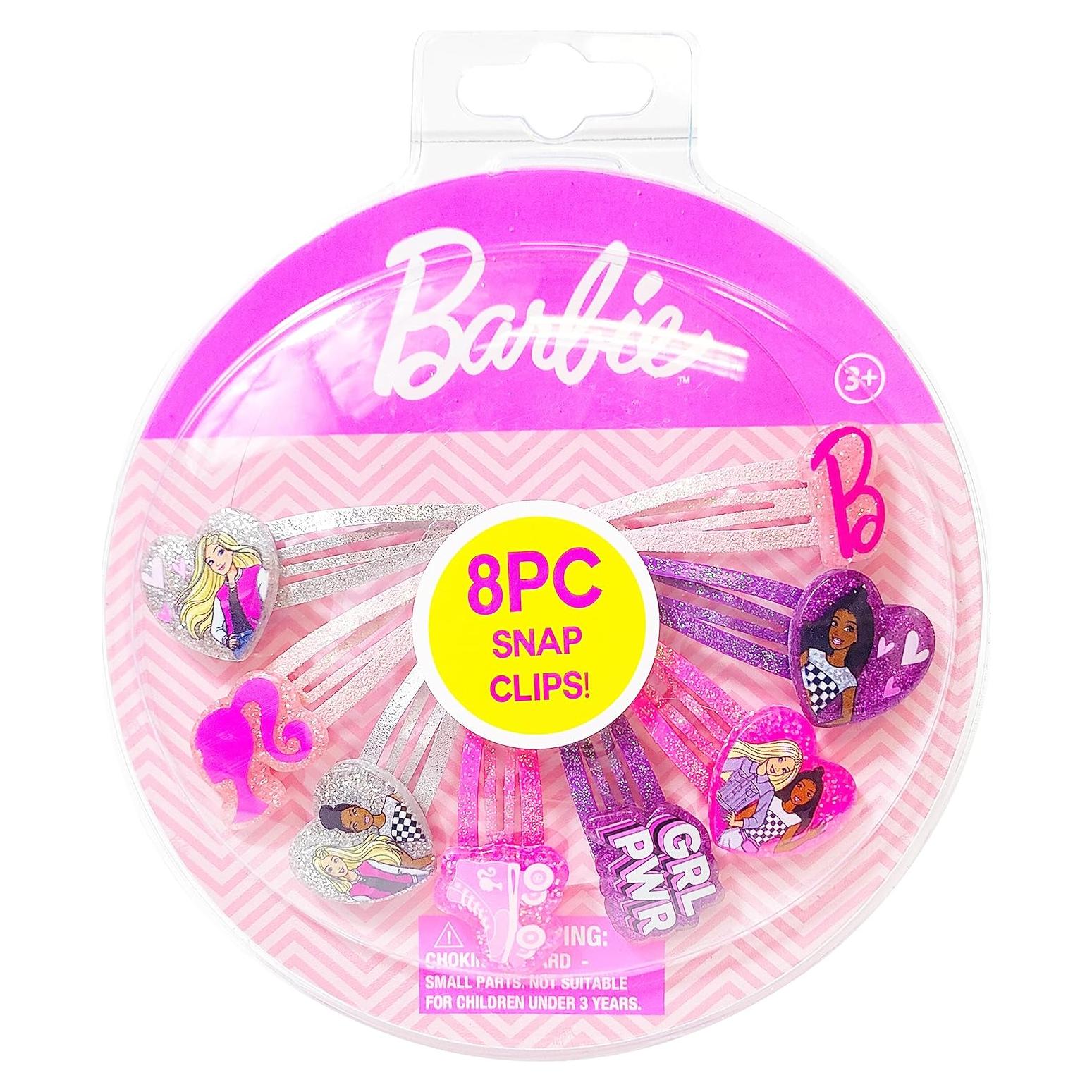 Clips de Cabello LUV HER Barbie Niñas 8 Piezas Multicolor